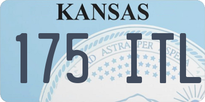 KS license plate 175ITL