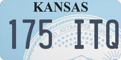 KS license plate 175ITQ