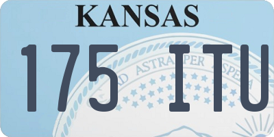 KS license plate 175ITU