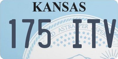 KS license plate 175ITV