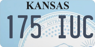 KS license plate 175IUC