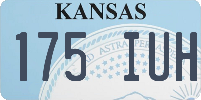 KS license plate 175IUH