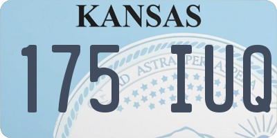 KS license plate 175IUQ