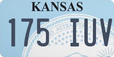 KS license plate 175IUV