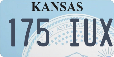 KS license plate 175IUX
