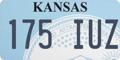KS license plate 175IUZ