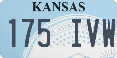 KS license plate 175IVW