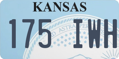 KS license plate 175IWH