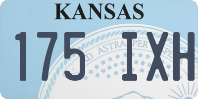 KS license plate 175IXH
