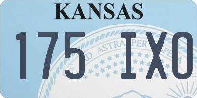 KS license plate 175IXO
