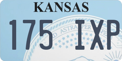 KS license plate 175IXP