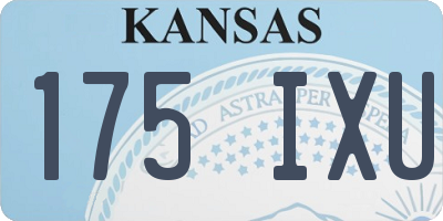 KS license plate 175IXU