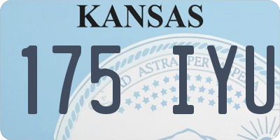KS license plate 175IYU