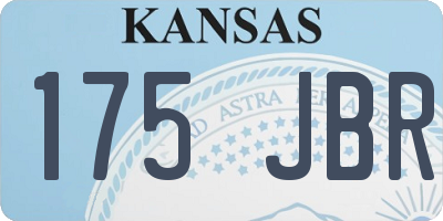 KS license plate 175JBR