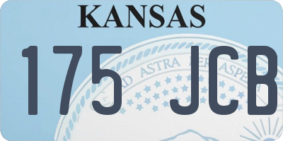 KS license plate 175JCB