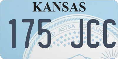 KS license plate 175JCC