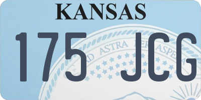 KS license plate 175JCG