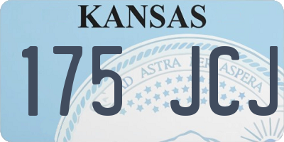 KS license plate 175JCJ