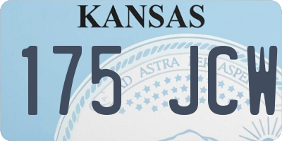 KS license plate 175JCW