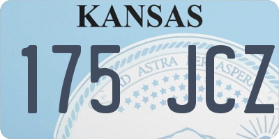 KS license plate 175JCZ