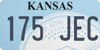 KS license plate 175JEC