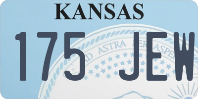 KS license plate 175JEW