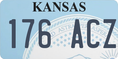KS license plate 176ACZ