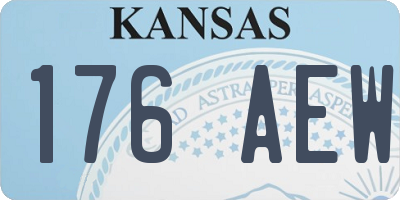 KS license plate 176AEW