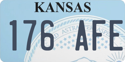 KS license plate 176AFE