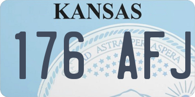 KS license plate 176AFJ