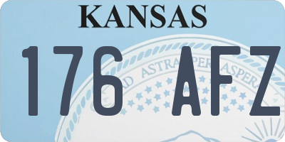 KS license plate 176AFZ