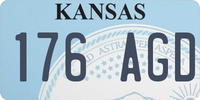 KS license plate 176AGD