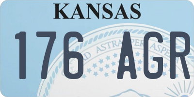 KS license plate 176AGR