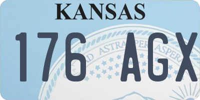 KS license plate 176AGX