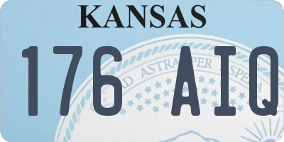 KS license plate 176AIQ
