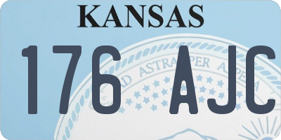 KS license plate 176AJC