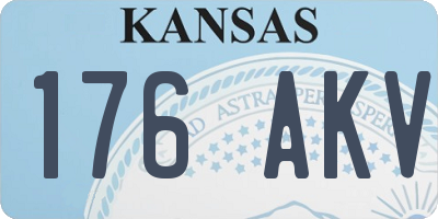 KS license plate 176AKV