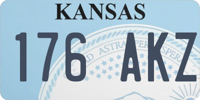 KS license plate 176AKZ