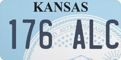 KS license plate 176ALC