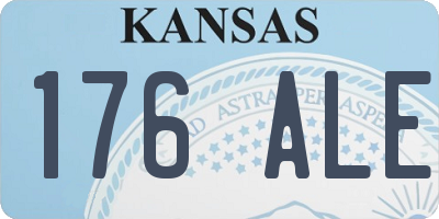 KS license plate 176ALE