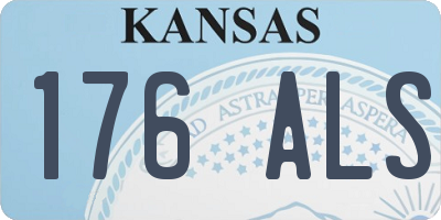 KS license plate 176ALS