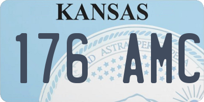 KS license plate 176AMC