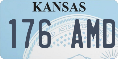 KS license plate 176AMD