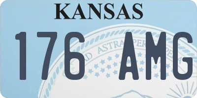 KS license plate 176AMG