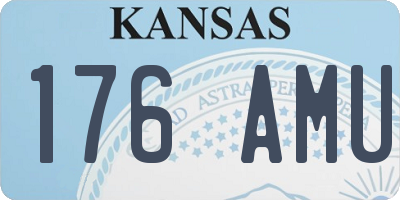 KS license plate 176AMU