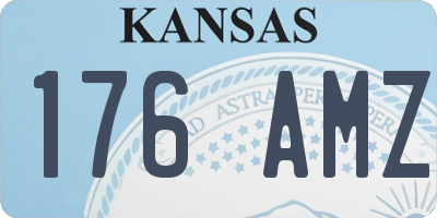 KS license plate 176AMZ