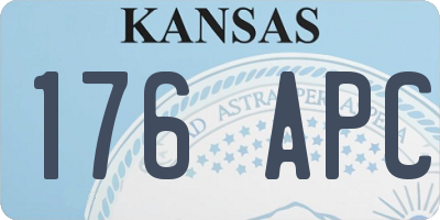 KS license plate 176APC