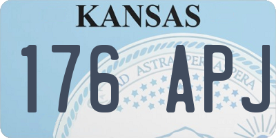 KS license plate 176APJ