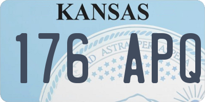 KS license plate 176APQ