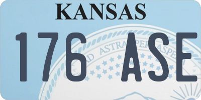 KS license plate 176ASE